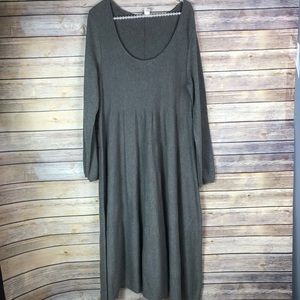 j.jill long  grey dress size Medium